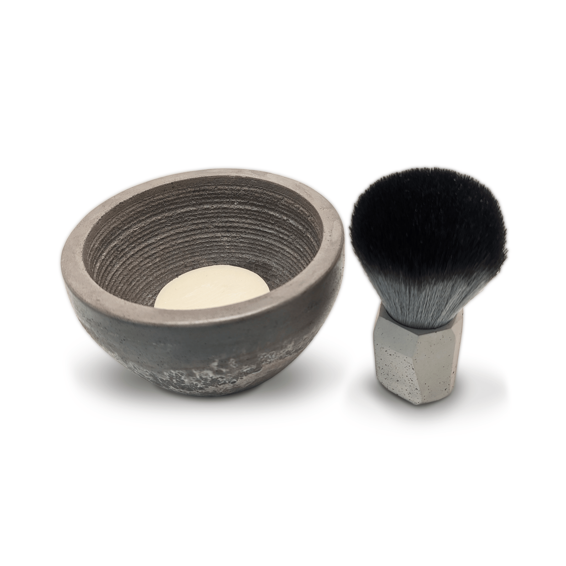 Grey Blotch Shaving Bowl Bundle - Beards and Stuff