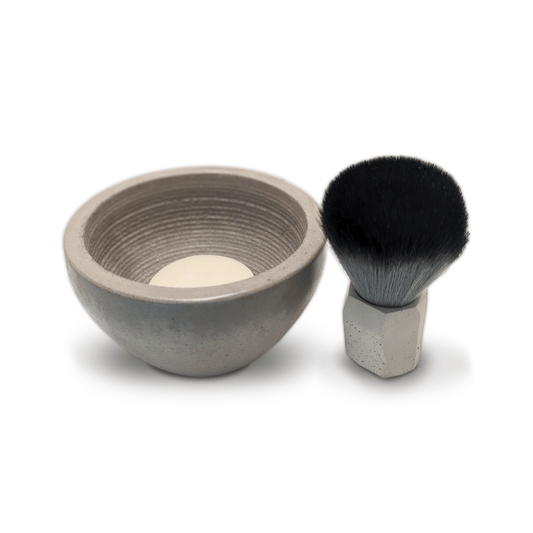 Grey Shaving Bowl Bundle - Beards and Stuff