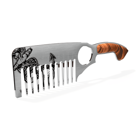Anchor Beard Comb - Beards and Stuff