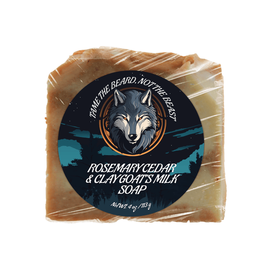 Rosemary Cedar & Clay Goat's Milk Soap - Beards and Stuff