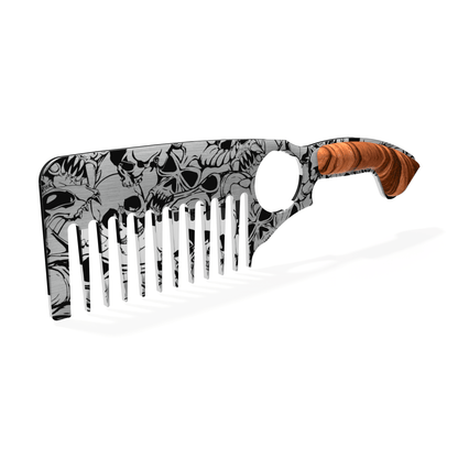 Skulls Beard Comb - Beards and Stuff