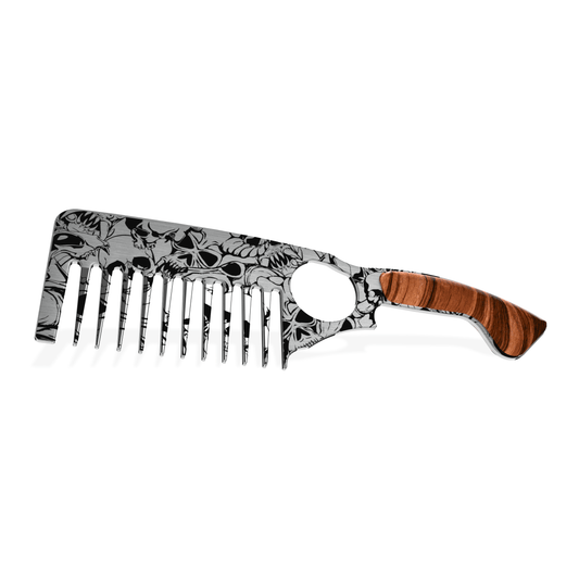 Skulls Beard Comb - Beards and Stuff