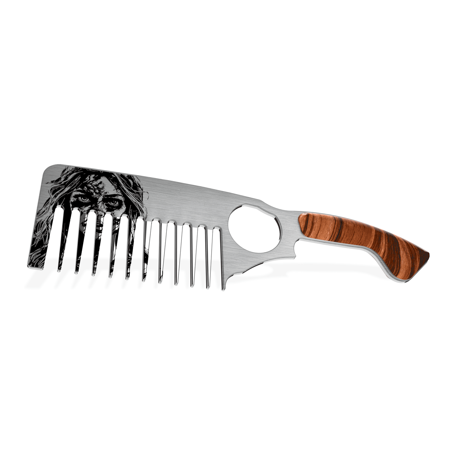 Zombie Girl Beard Comb