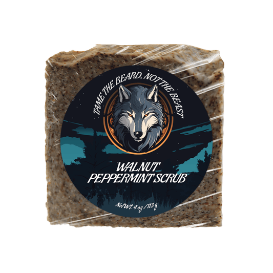Walnut Peppermint Scrub - Beards and Stuff